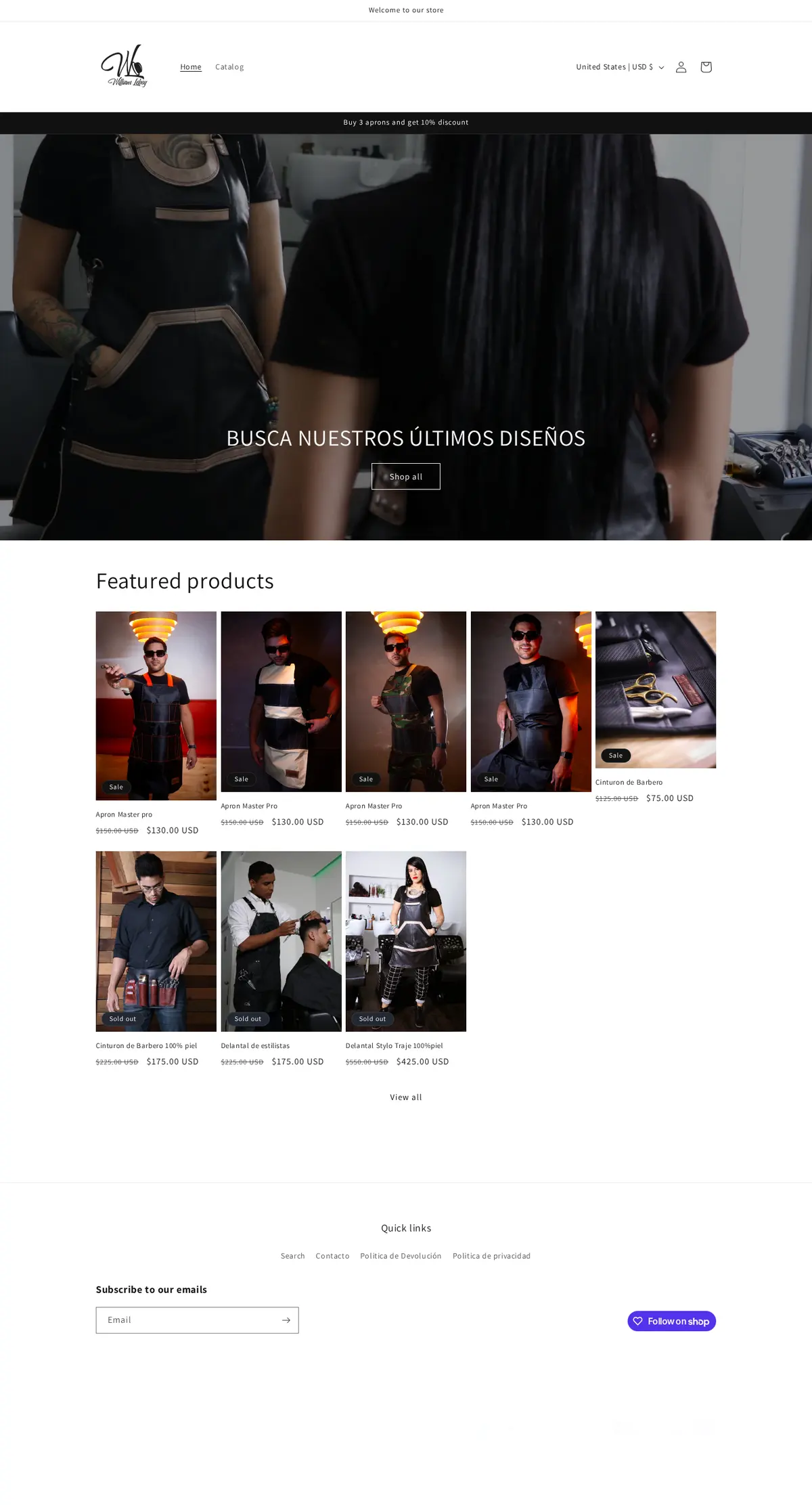 W. Leboy: Su tienda hoy